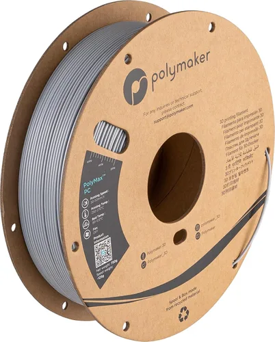 Vista 10 de Polymaker Polymax - Filamento de policarbonato negro de 0.069 in, carrete de cartón de 1.7 lbs, filamento de policarbonato de PC, resistente