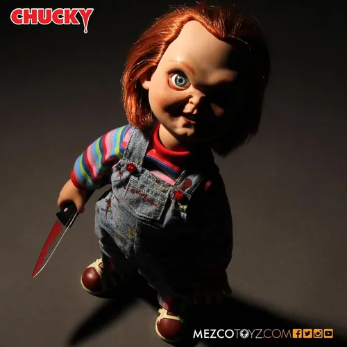 Vista 4 de Figura de acción con sonido Mezco Toyz 15 in Mega Good Guy Chucky