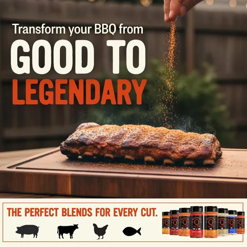 Vista 8 de Kosmos Q Funda de vaca Hot BBQ Rub, regalo del día del padre, condimento picante de bistec y pechuga con chile, ajo, cebolla, pimentón y humo