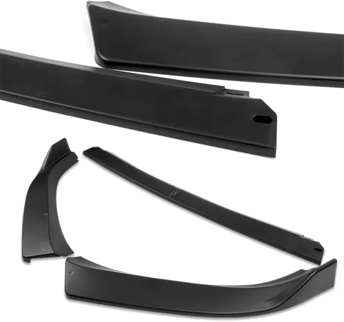 Vista 3 de Q1-TECH, 5 piezas de borde delantero + falda lateral Rocker Winglet Canard difusor ala compatible con Volkswagen Passat 2016-2019, alerón