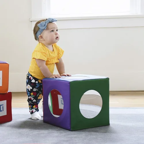Vista 8 de ECR4Kids SoftZone cubo espejo, juguete sensorial, varios