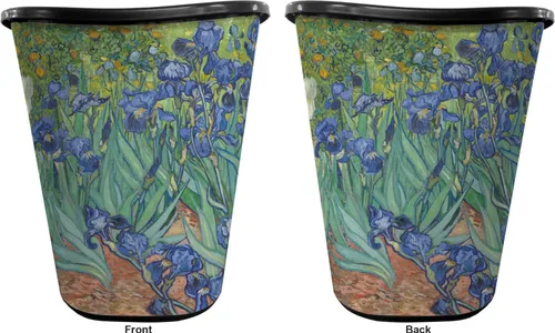 Vista 2 de Irises (Van Gogh) - Cesta de basura (doble cara)