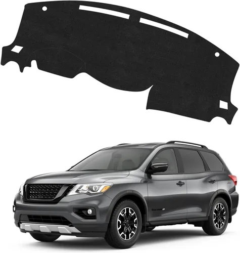 Vista 26 de CARTIST Cubierta negra para salpicadero para Toyota Solara 2004-2008, antideslizante, antirreflejo, protección UV, tapete interior de primera calidad