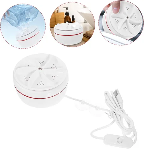 Vista 5 de DOITOOL 30w portátil mini lavadora USB recargable lavadora para viaje ropa compacta para uso Rv taza estable ligera