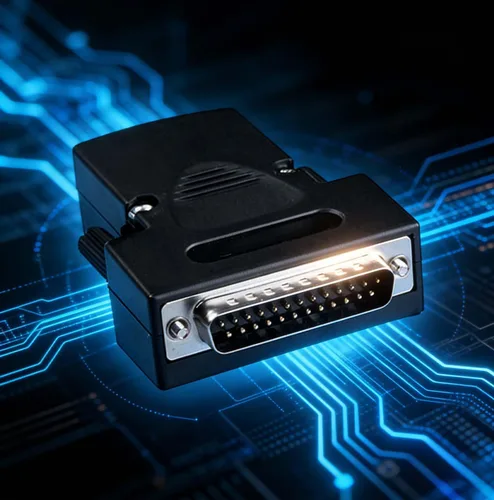Vista 3 de DB25 Solderless - Adaptador macho, RS232 D-SUB Serial a puerto de 25 pines a conector terminal Módulo de señal Tornillos largos y tuercas