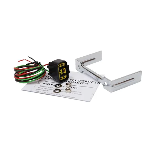 Vista 3 de MOTOR METER RACING Classic Series Vintage 3.346 in 3-3/8" tacómetro para motor de gasolina 8000 RPM esfera negra aguja blanca