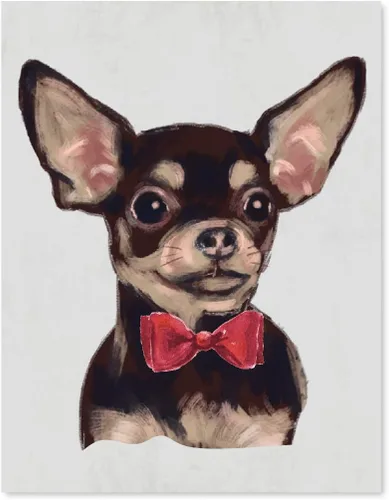Vista 109 de Andaz Press Póster impreso para pared de perro, 8.5 x 11 pulgadas, Bulldog inglés con gafas negras, 1 paquete, regalo de cumpleaños de Navidad, sin
