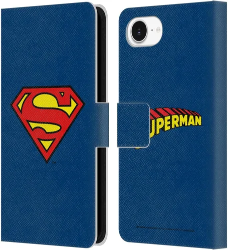 Vista 167 de Head Case Designs Funda de piel con licencia oficial de Superman DC Comics con logotipos negros y rojos compatible con Apple iPhone 11