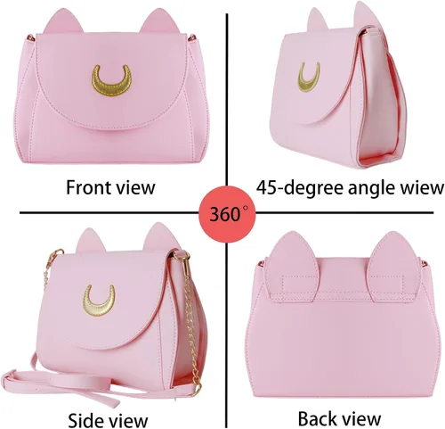 Vista 3 de Lady Sailor Moon - Bolso de hombro con orejas de gato Luna