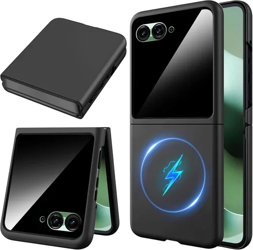 Vista 36 de Miimall Funda delgada para Galaxy Flip 7 con protector de pantalla integrado, grado militar, a prueba de golpes, a prueba de caídas, delgada