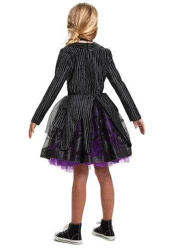 Vista 2 de Disfraz Deluxe Tutu de Jack Skellington de Pesadilla Antes de Navidad para Niñas Multicolor