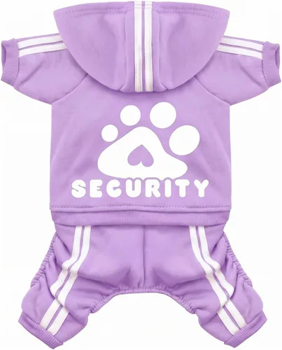 Vista 9 de Sudadera de seguridad con capucha para perros de 4 patas - Mono con sudadera - Sudaderas - Ropa suave y cálida para perros - Suéter con capucha