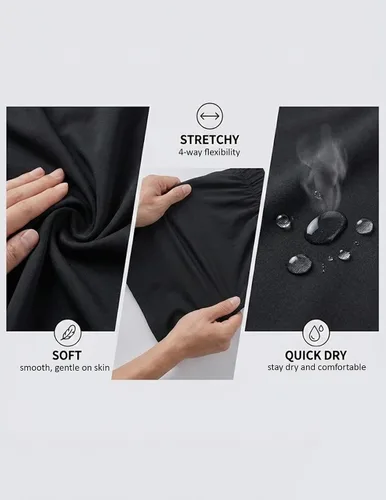 Vista 5 de Paquete de 1 o 5 pantalones cortos de entrenamiento para mujer con Negro