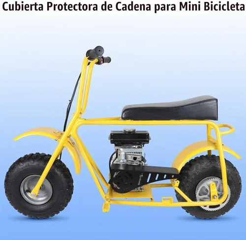 Vista 7 de YOXUFA Mini Protector de Cadena de Minimoto Cubierta de Embrague de Repuesto para Predator 212 196cc 224cc Coleman CT200U Baja Warrior MB200 A-Negro