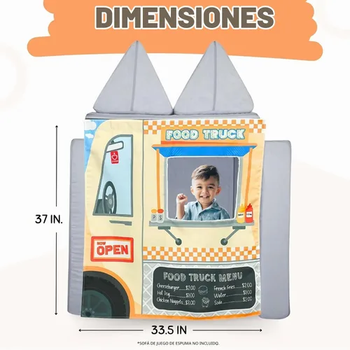 Vista 4 de Couch Swag Panel de juego para sofá de espuma para niños, sofá infantil