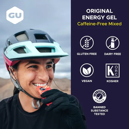 Vista 3 de GU Energy Original Sports Nutrition - Geles energéticos, 24 unidades, vegano, sin gluten, kosher y sin lácteos, energía sobre la marcha
