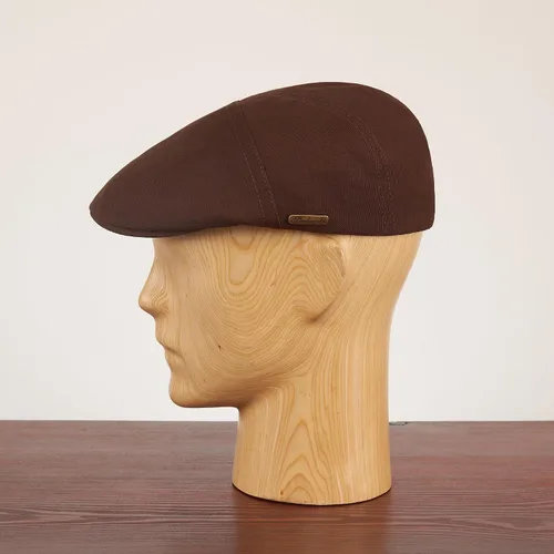 Vista 6 de Sterkowski Ivy Five Newsboy - Gorra plana de algodón 100% suavizado para hombre, gorra transpirable de 5 paneles sin forro