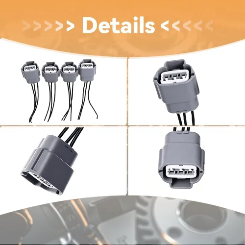 Vista 3 de 4 PCS Conectores de Arnés de Cableado de Bobina de Encendido Aptos para Nissan Altima Sentra Infiniti Suzuki