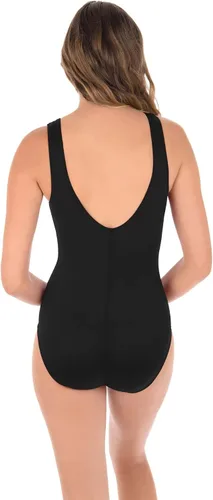 Vista 2 de Miraclesuit Women's Swimwear Illusionist Palma Tummy Control High Neckline Soft Cup One Piece Swimsuit