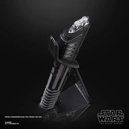 Vista 3 de STAR WARS The Black Series Mandalorian Darksaber Force FX Elite Sable láser con LED avanzados, efectos de sonido, juego de rol coleccionable
