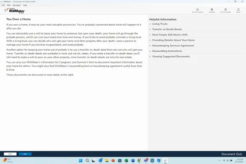 Vista 6 de Quicken WillMaker & Trust Latest Version - Estate Planning Software - Includes Will, Living Trust, Health Care Directive, Financial, Power of