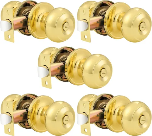 Vista 35 de Probrico 609-ORB-BK - Perilla para puerta de baño, interior, sin llave, color bronce aceitado. Bronce frotado con aceite