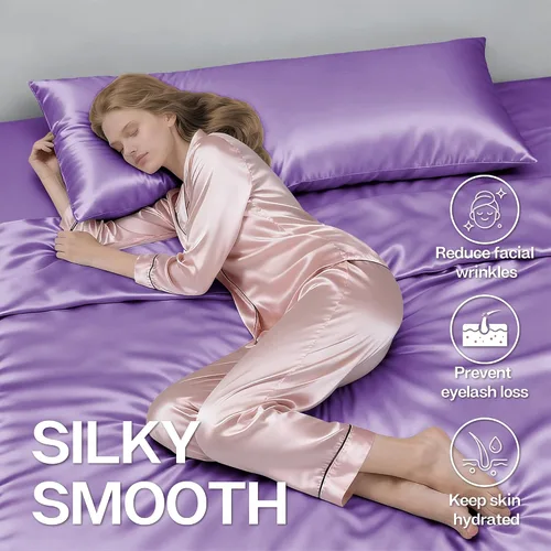 Vista 237 de MR&HM - Funda de almohada de satén