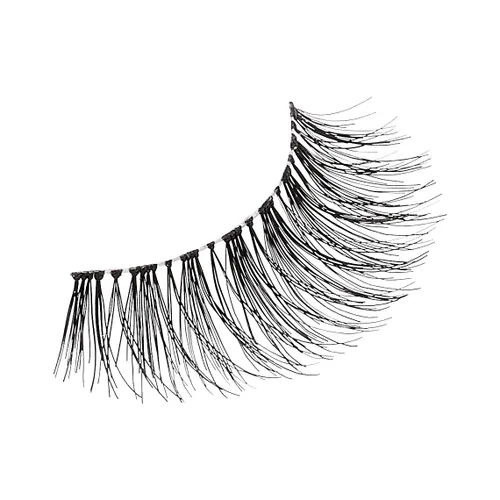 Vista 5 de KISS So Wispy Pestañas postizas multipack #09, pestañas postizas ligeras fáciles de aplicar, 100% cabello humano natural libre de crueldad