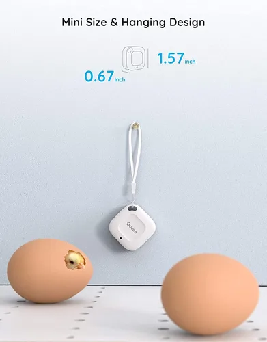 Vista 5 de Govee Termómetro higrómetro Bluetooth, termómetro inalámbrico, mini sensor de humedad con alerta de notificación, almacenamiento y exportación