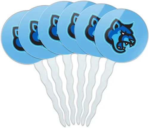 Vista 295 de Abilene Christian - Juego de 6 palillos para cupcakes con logotipo secundario