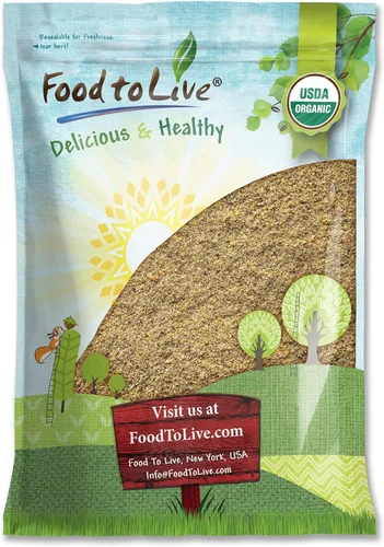 Vista 9 de Food to Live Mezcla de semillas orgánicas de Omega Power de lino y chía, 8 onzas molidas en frío de semillas enteras, sin OMG, veganas, kosher, a