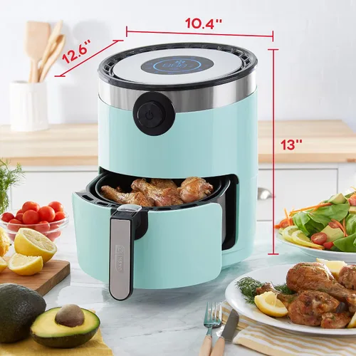 Vista 2 de Dash AirCrisp Pro - Freidora de aire digital - Control de temperatura ajustable - Función de apagado automático y múltiples ajustes preestablecidos