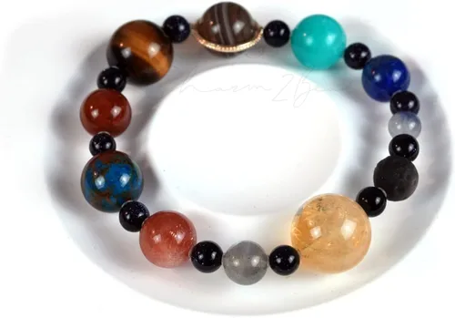 Vista 59 de Precious Gemstone Natural Crystal Healing Bracelet, Rutilated Quartz, Moonstone, Quartz Handmade Original Design Bracelet