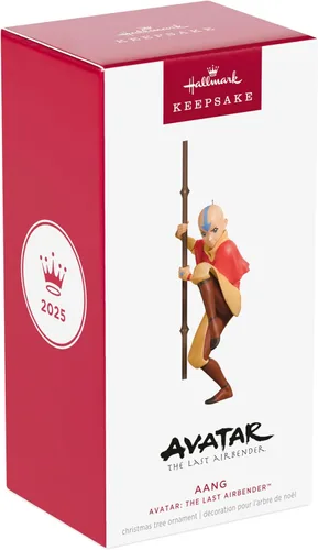 Vista 7 de Hallmark Keepsake Adorno de Navidad 2025, Avatar: The Last Airbender Aang, Regalos de película