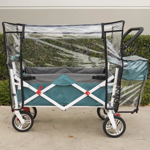 Vista 2 de Creative Outdoor Distributor Bolsa de plástico transparente impermeable para vagones de empuje, universal y duradero, accesorios de actividades