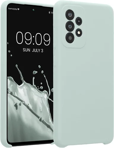 Vista 53 de kwmobile Funda compatible con Samsung Galaxy A13 4G - Funda delgada de silicona TPU - Acabado suave al tacto - Amarillo radiante
