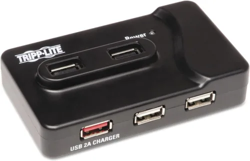 Vista 15 de Eaton Tripp Lite U360-004-SLIM Hub USB 3.0 portátil delgado de 4 puertos con cable integrado