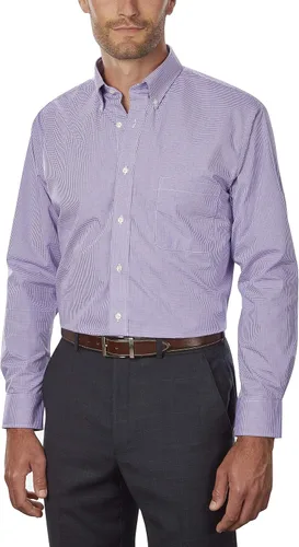 Vista 2 de Van Heusen v0225Mens manga larga Yard Gingham Check teñido