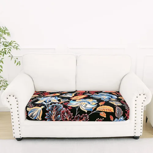 Vista 102 de Smiry Fundas de cojín de sofá estampadas, fundas elásticas suaves para sofá, fundas de sofá lavables antideslizantes, protector de muebles para Beige