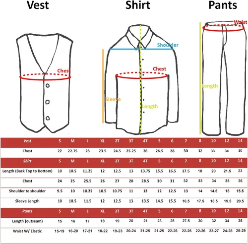 Vista 3 de 4pc Formal Bebé Adolescentes Niño Champagne Chaleco Pajarita Negro Pantalones Traje S-14