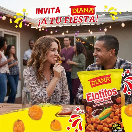 Vista 4 de Diana Elotitos - Snacks de maíz para barbacoa, bolsas de 4.05 onzas, paquete de 8