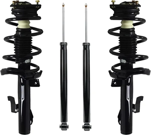 Vista 72 de Detroit Axle - Kit de amortiguadores de 4 puntales para Ford Escape 14-19, 2 puntales delanteros con resorte helicoidal 2 amortiguadores traseros