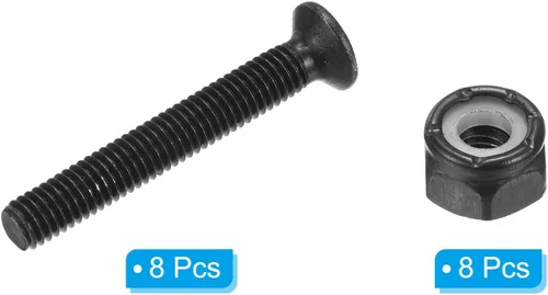 Vista 3 de PATIKIL Kit de herramientas para patineta, tornillos de montaje de 1.38 pulgadas, tornillos de rosca completa, juego de tuercas para Longboard