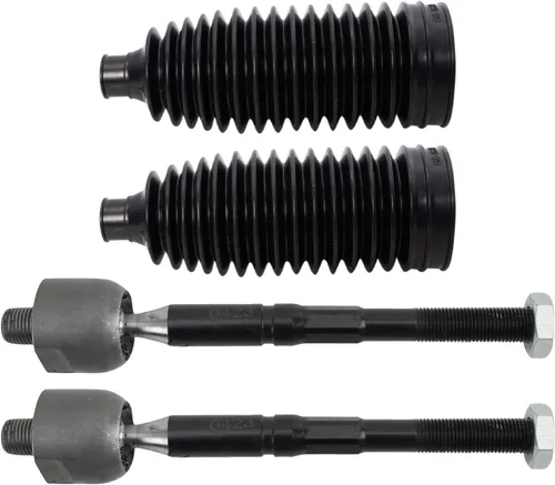 Vista 142 de TRQ Kit de dirección delantera con barra de acoplamiento de fuelle de piñón y cremallera compatible con Toyota Echo 2000-2005