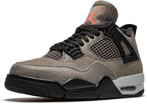 Vista 4 de Tenis de baloncesto para hombre Jordan 4 Retro Lighting Yellow, amarillo relámpago