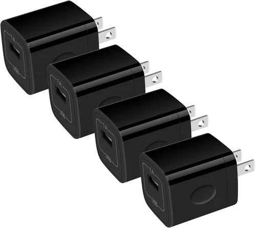 Vista 12 de Cargador de pared USB, paquete de 2 enchufes de pared de 3 puertos múltiples cargador rápido bloque cubo 3.1A adaptador de corriente para iPhone 17