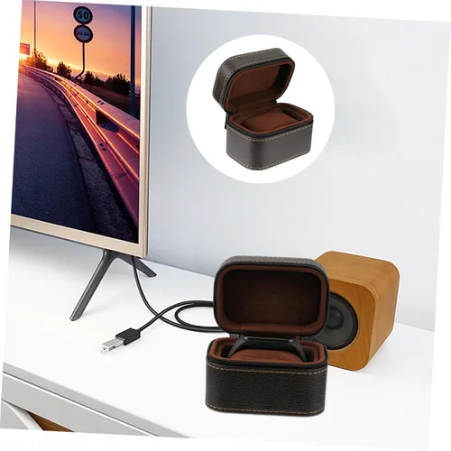 Vista 8 de 2 unids caja de reloj a prueba de golpes caja de reloj caso viaje reloj caso caso para hombres reloj organizador de reloj solo pulsera para hombres