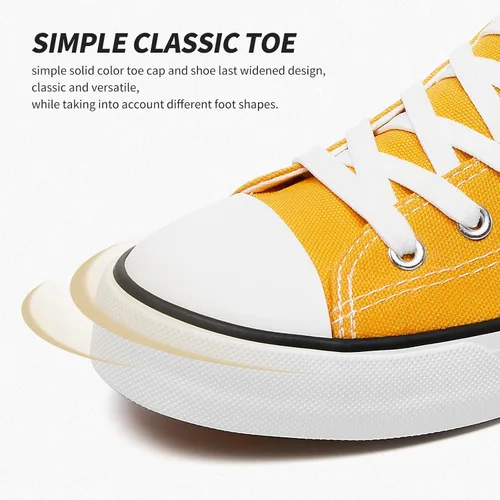 Vista 4 de Zapatillas de lona altas para hombre, zapatos de lona casuales con cordones para hombre, zapatos de lona de moda blanca y negra para caminar