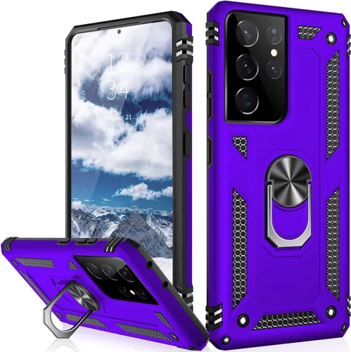 Vista 49 de IKAZZ Funda para Galaxy S21, Grado Militar Resistente a Golpes de Servicio Pesado Cubierta Protectora para Teléfono Pasa Prueba de Caída de 16 pies