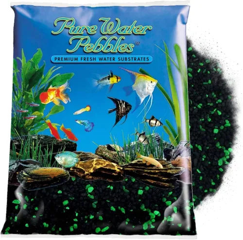 Vista 9 de Pure Water Pebbles Blakberry Glo - Grava de acuario – 5 libras – No tóxico, no destiñe, sustrato vibrante para acuarios, terrarios, estanques